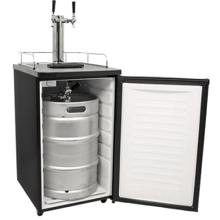 Edgestar 20 Inch Wide Dual Tap Kegerator for Full Size Kegs with Ultra Low Temp - KC2000TWIN - Stainless Steel - Wine Cooler City