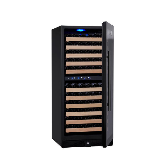 KingsBottle 100 Bottle Upright Dual Zone Wine Fridge For Home - KBU100DX