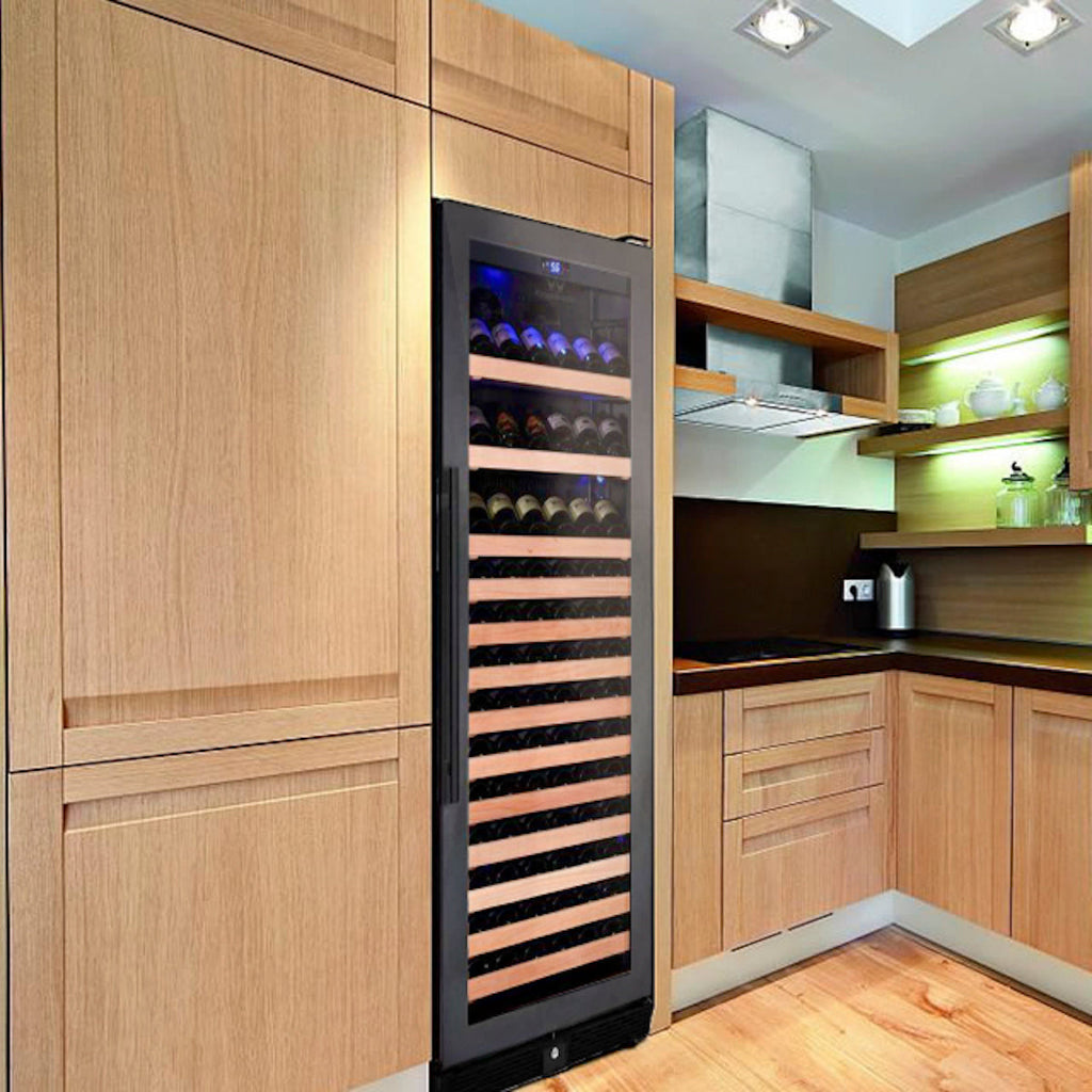 KingsBottle 166 Bottle Large Wine Cooler Refrigerator Drinks Cabinet - KBU170WX