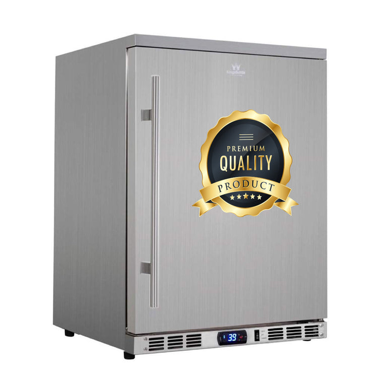 KingsBottle 24 Inch Outdoor Beer Fridge Cooler Stainless Steel - KBU55ASD