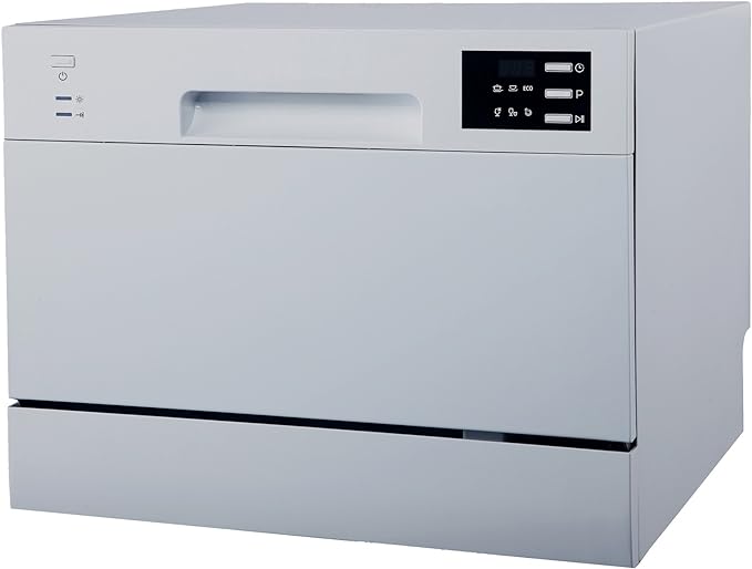 SPT SD-2225DSA Energy Star Countertop Dishwasher with Delay Start & LED – Silver