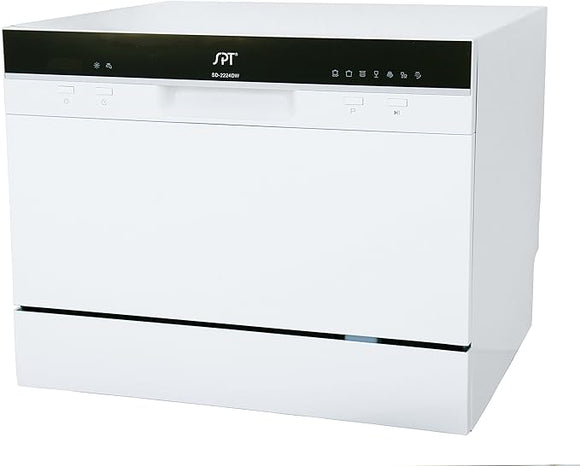SD-2224DWA: ENERGY STAR Countertop Dishwasher with Delay Start & LED – White