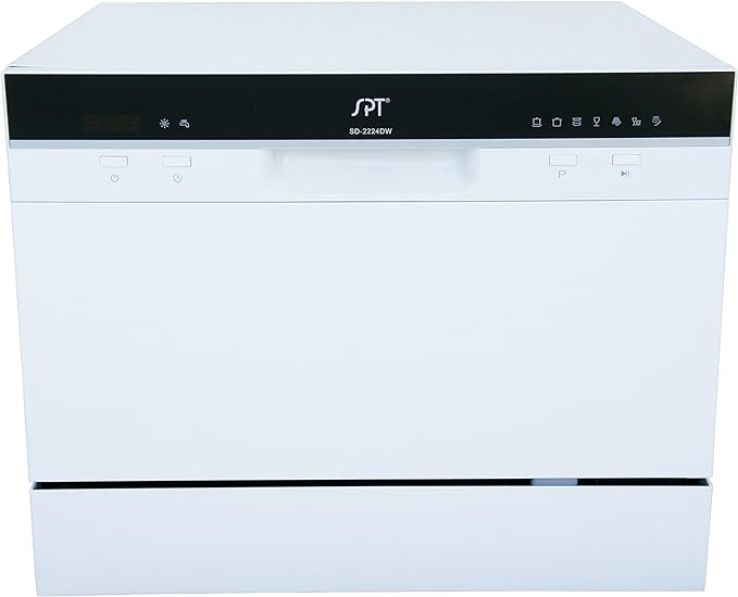 SD-2224DWA: ENERGY STAR Countertop Dishwasher with Delay Start & LED – White