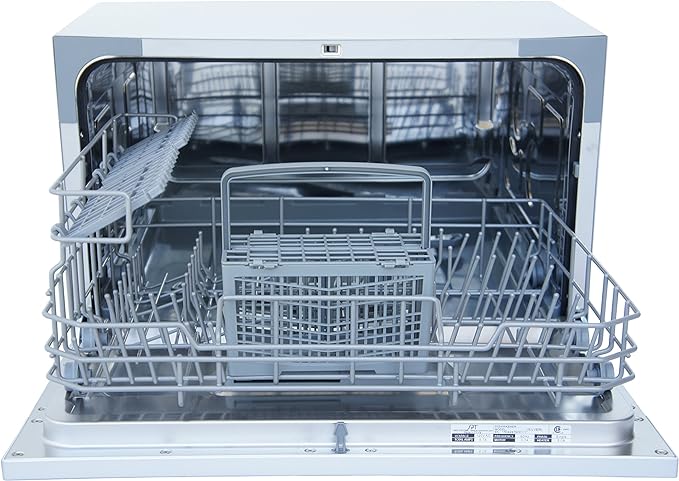 SPT SD-2224DSB: ENERGY STAR Countertop Dishwasher with Delay Start & LED – Silver