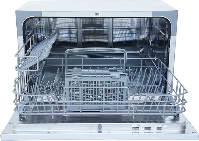 SPT SD-2224DWB: ENERGY STAR Countertop Dishwasher with Delay Start & LED – White