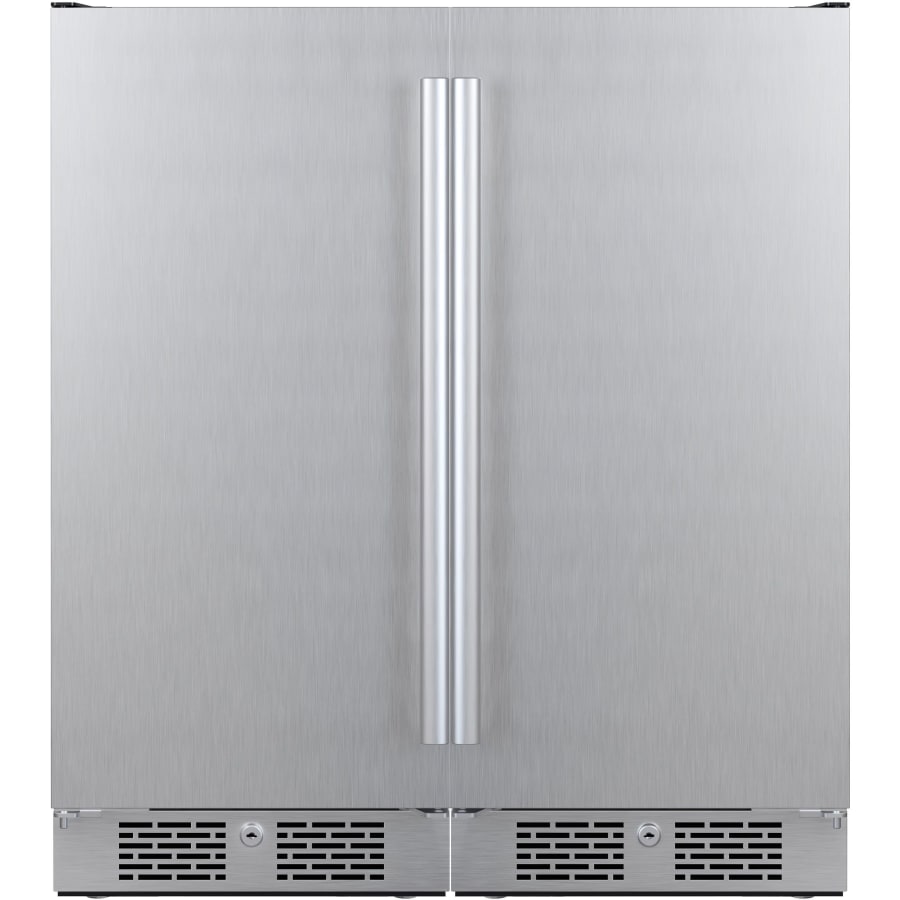 Avallon 30 Inch Wide 6.7 Cu. Ft. Built-In or Free Standing Side by Side Dual Compact Refrigerator - AFR152SSDUAL