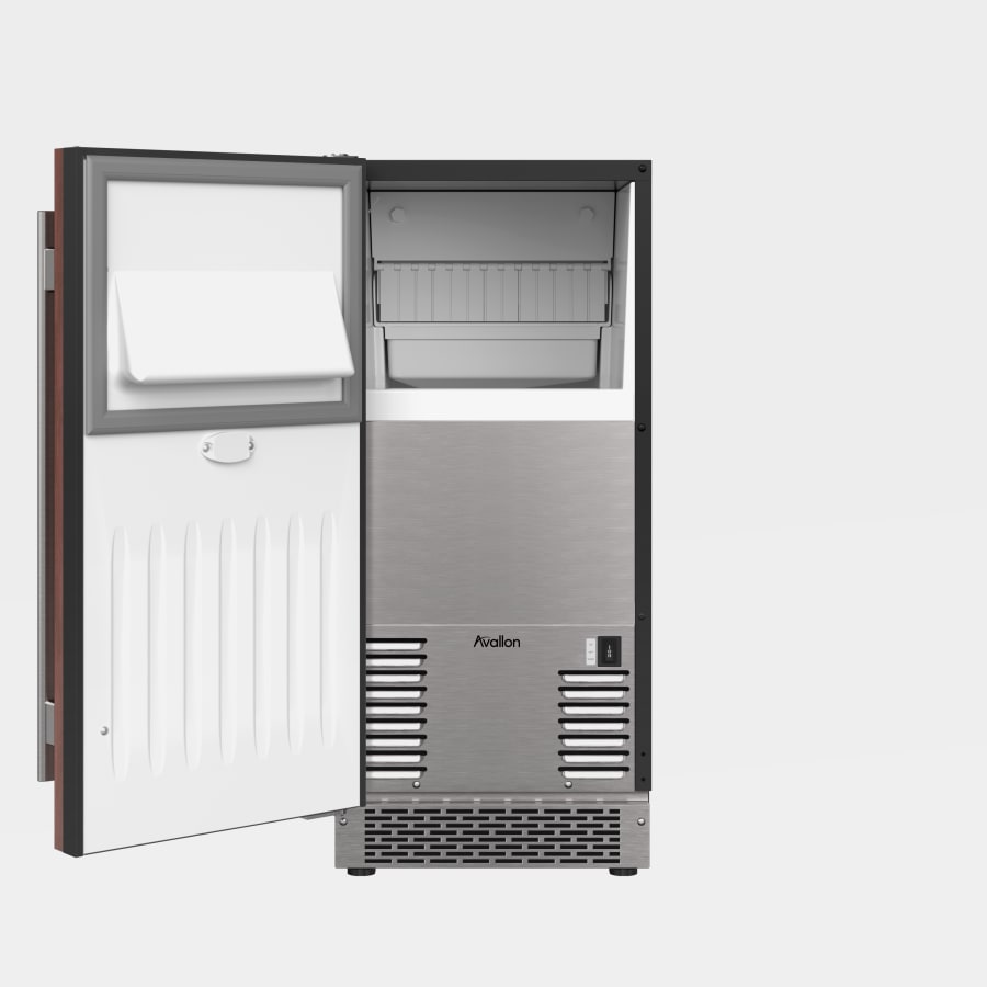 Avallon 15 Inch Wide 26 Lbs. Capacity Built-In and Free Standing Ice Maker with 56 Lbs. Daily Ice Production - AIMG151GPRILH