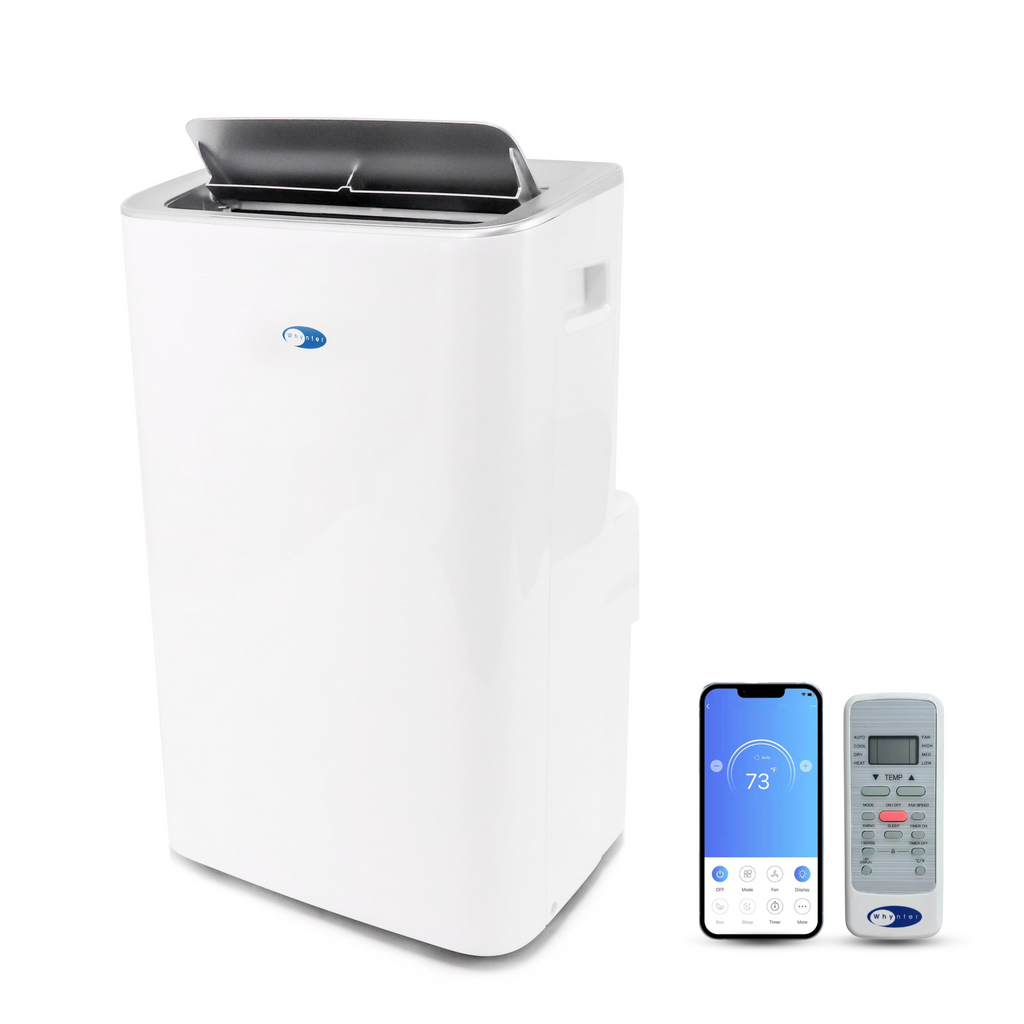 Whynter ARC-0850XP 12000 BTU (ASHRAE) 8000 BTU (SACC) MultiCool Smart Wi-Fi enabled Portable Air Conditioner with Built-in Dehumidifier, Up to 450 sq. ft. in White