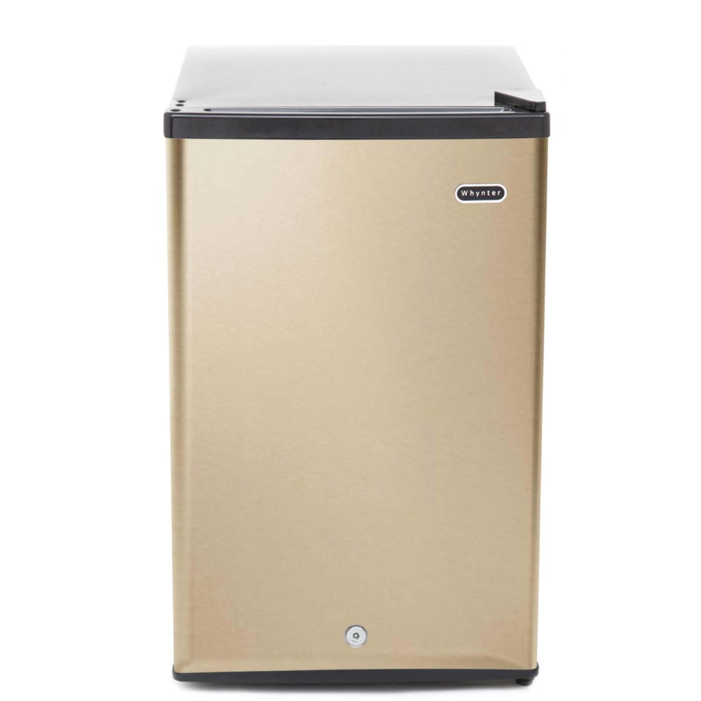 Whynter 2.1 cu.ft Energy Star Upright Freezer with Lock in Rose Gold - CUF-210SSG