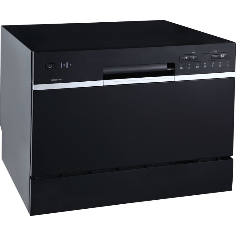 EdgeStar 21-5/8 Inch Wide 6 Place Setting Countertop Dishwasher - DWP63BL