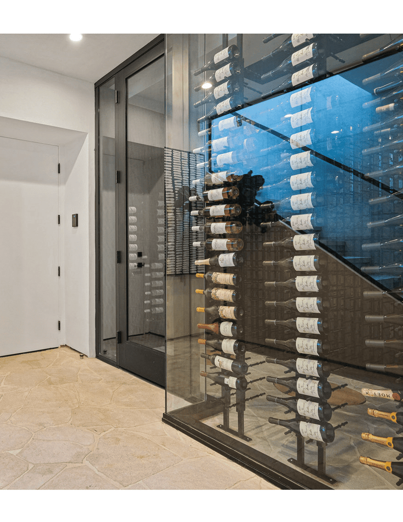 Ultra Wine Racks Floor-To-Ceiling Mounted Wine Rack Display — 2-Sided (42 Bottles)