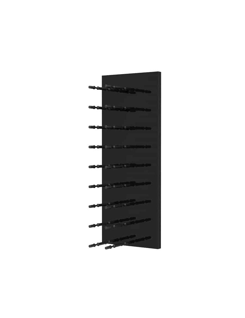 Ultra Wine Racks Fusion HZ Label-Out Wine Wall Black Acrylic (3 Foot) Double Depth