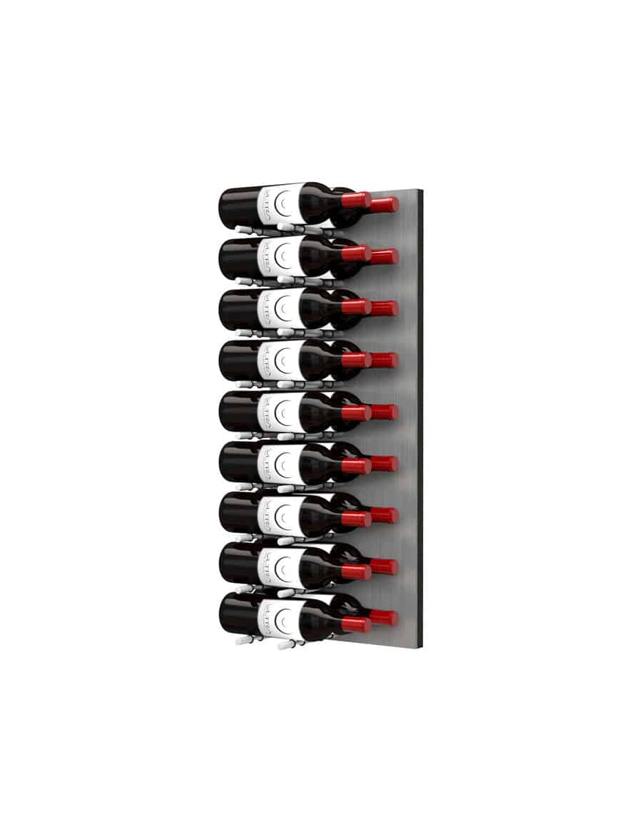 Ultra Wine Racks Fusion HZ Label-Out Wine Wall Alumasteel (3 Foot) Double Depth