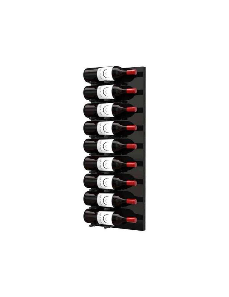 Ultra Wine Racks Fusion HZ Label-Out Wine Wall Black Acrylic (3 Foot) - Single Depth