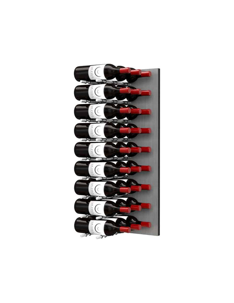 Ultra Wine Racks Fusion HZ Label-Out Wine Wall Alumasteel (3 Foot) Triple Depth