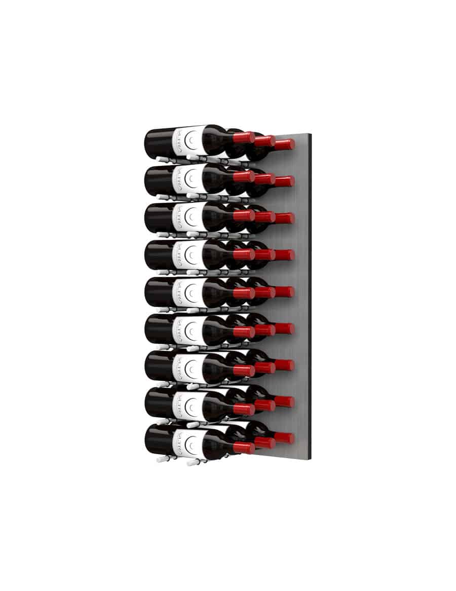 Ultra Wine Racks Fusion HZ Label-Out Wine Wall Alumasteel (3 Foot) Triple Depth