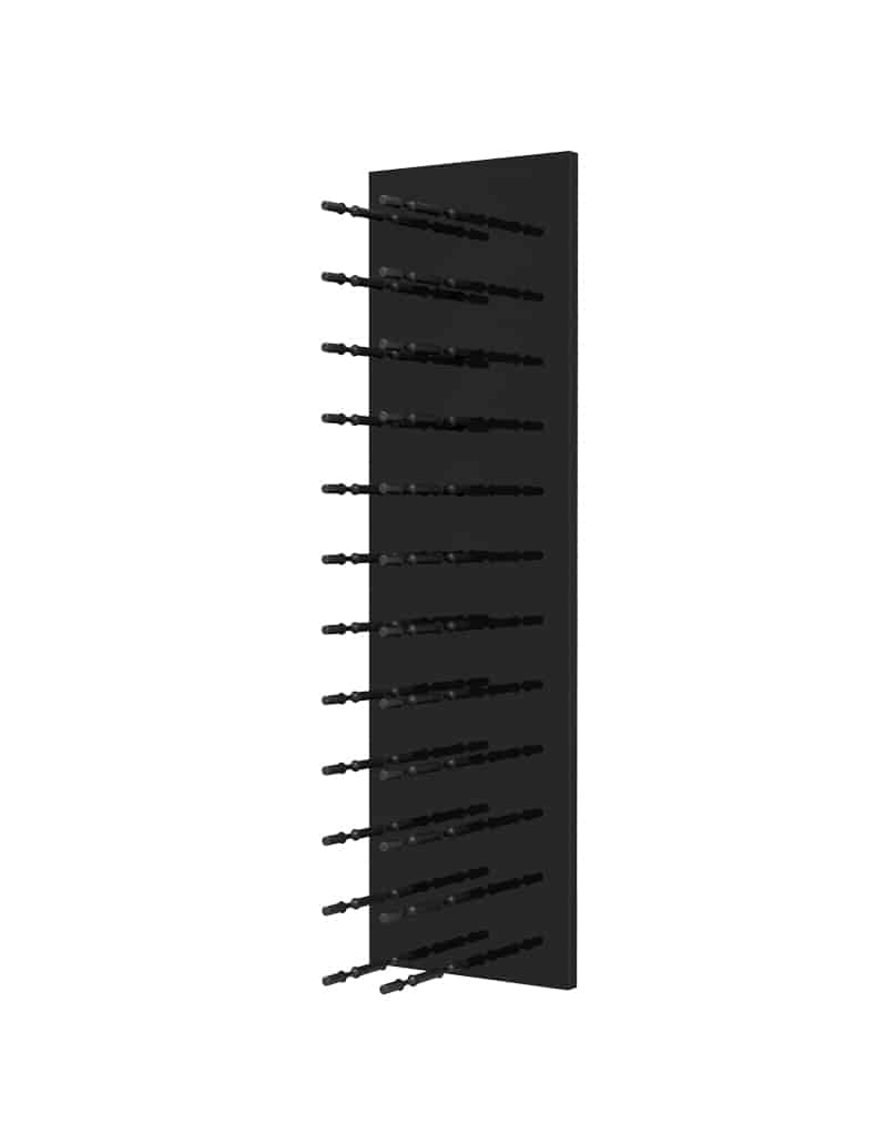 Ultra Wine Racks Fusion HZ Label-Out Wine Wall Black Acrylic (4 Foot) Double Depth