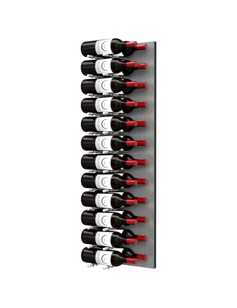 Ultra Wine Racks Fusion HZ Label Out Wine Wall Alumasteel (4 Foot) Double Depth