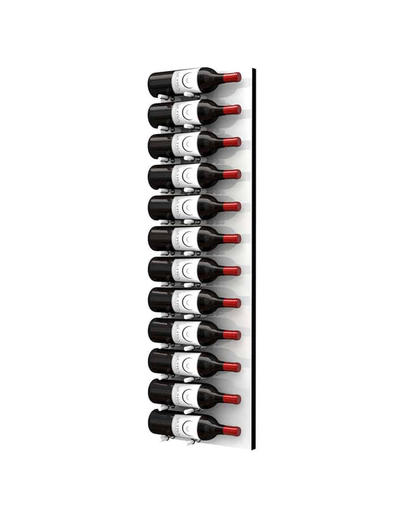 Ultra Wine Racks Fusion HZ Label Out Wine Wall White Acrylic (4 Foot) Single Depth