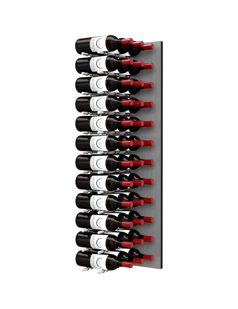Ultra Wine Racks Fusion HZ Label Out Wine Wall Alumasteel (4 Foot) Triple Depth