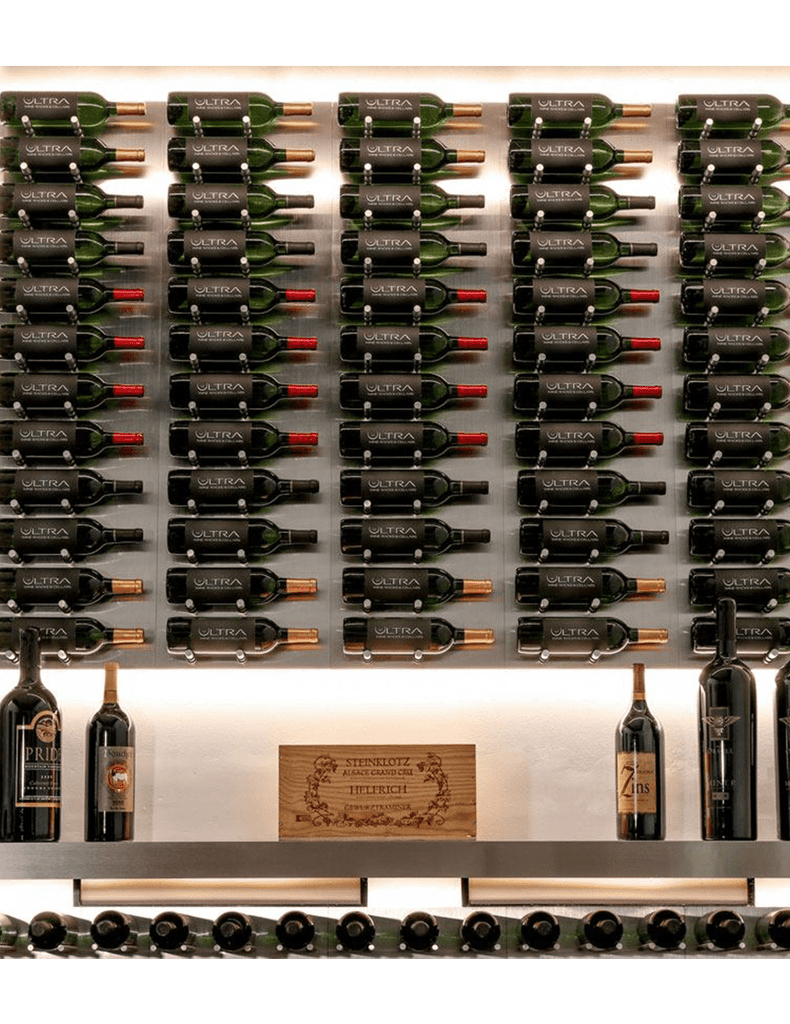 Ultra Wine Racks Fusion HZ Label Out Wine Wall Alumasteel (4 Foot) - S ...