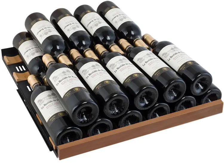 Allavino 119 Bottle 55" Tall Dual Zone Left Hinge Stainless Steel Wine Refrigerator - VSW11955D-2SL