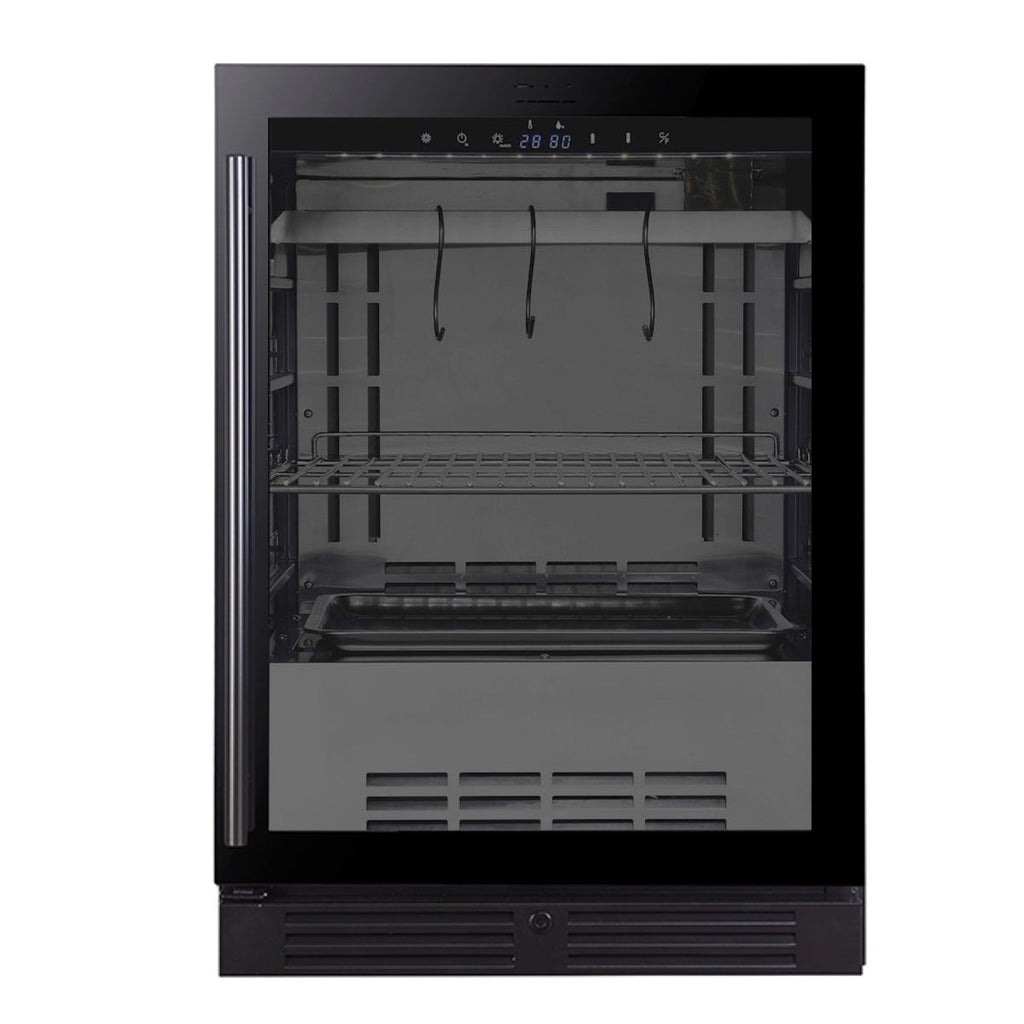 KingsBottle 24 Inch Glass Door Under Counter Steak Ager Fridge - KB50SA