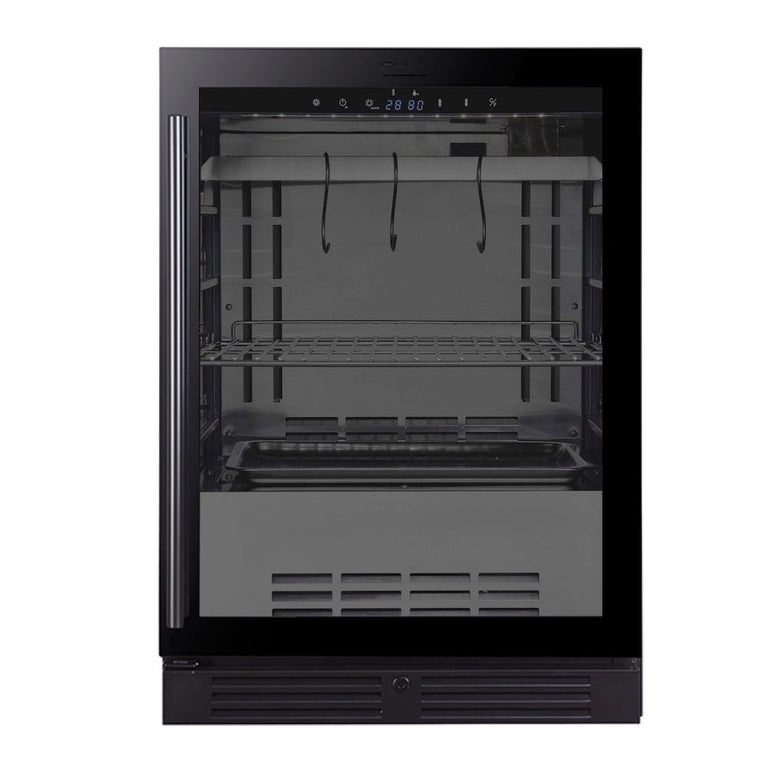 KingsBottle 24 Inch Glass Door Under Counter Steak Ager Fridge - KB50SA