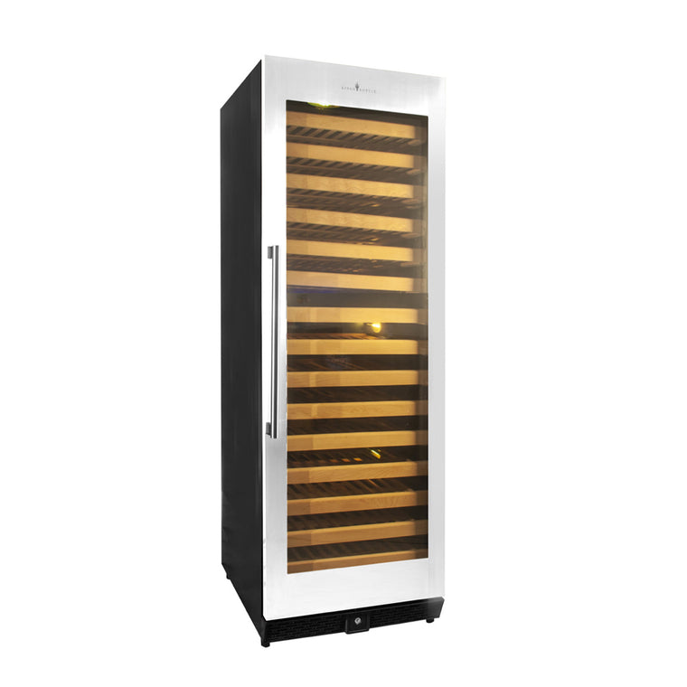 KingsBottle 166 Bottle Large Wine Cooler Refrigerator Drinks Cabinet - KBU170WX