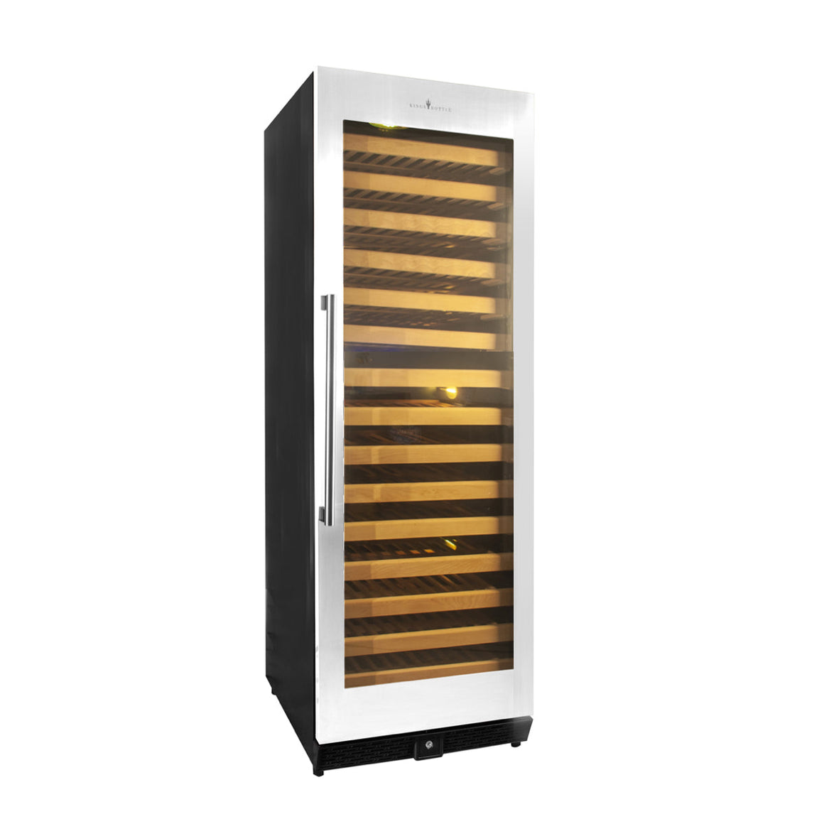 KingsBottle 166 Bottle Large Wine Cooler Refrigerator Drinks Cabinet - KBU170WX
