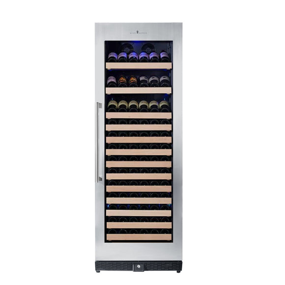 KingsBottle 166 Bottle Large Wine Cooler Refrigerator Drinks Cabinet - KBU170WX