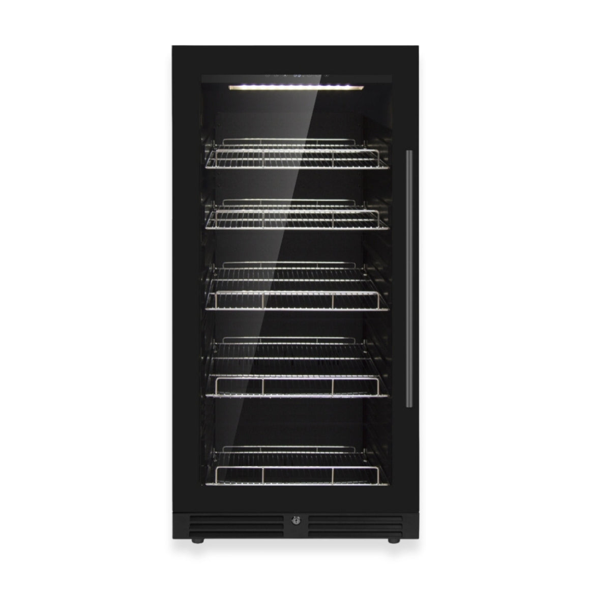 KingsBottle 389 Cans Capacity Upright Beverage Refrigerator With Low-E Glass Door - KBU265BX-FG