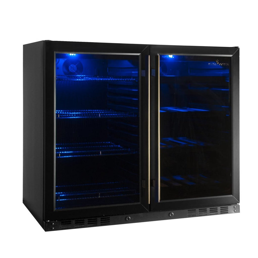 KingsBottle 39 Inch Under Counter Wine And Beer Fridge Combo - KBU28LRX