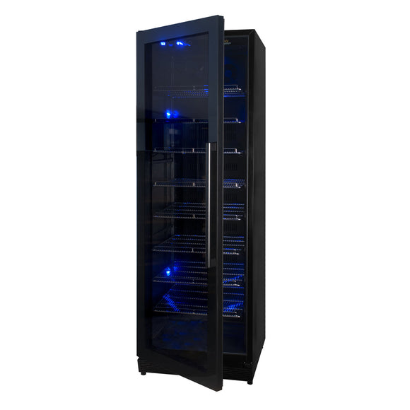 KingsBottle Large Beverage Refrigerator With Low-E Glass Door - KBU425BX