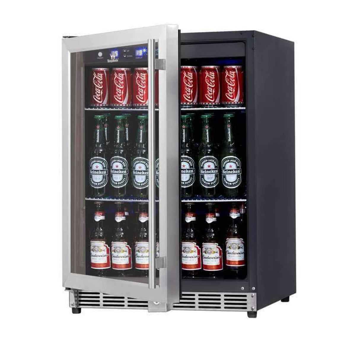 KingsBottle 24 Inch Under Counter Beer Cooler Fridge Built In - KBU50BX