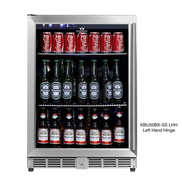 KingsBottle 24 Inch Under Counter Beer Cooler Fridge Built In - KBU50BX
