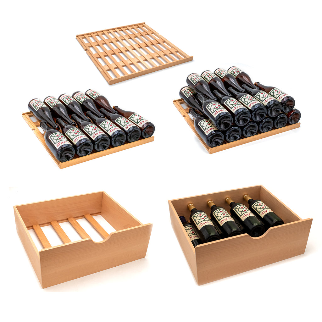 Allavino 185 Bottle Single Zone Wine Vault with Solid Black Right Hinge Door - KWR-8185-1SDR