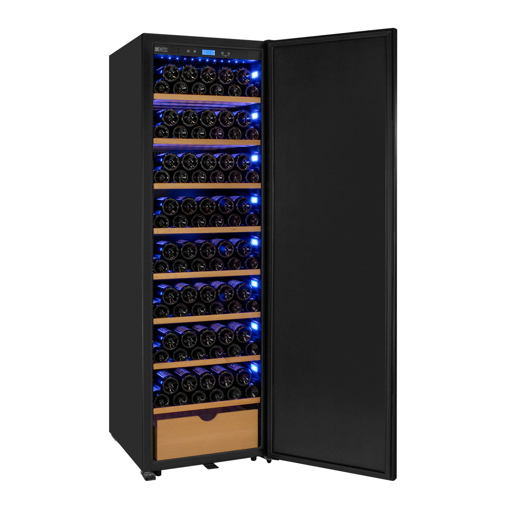 Allavino 185 Bottle Single Zone Wine Vault with Solid Black Right Hinge Door - KWR-8185-1SDR