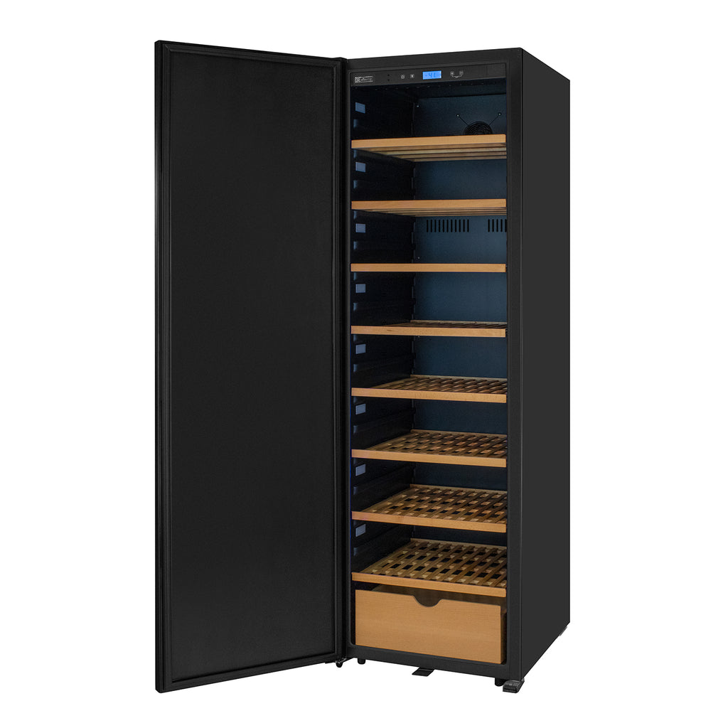 Allavino 185 Bottle Single Zone Wine Vault with Solid Black Left Hinge Door - KWR-8185-1SDL
