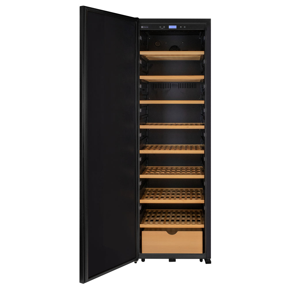 Allavino 185 Bottle Single Zone Wine Vault with Solid Black Left Hinge Door - KWR-8185-1SDL