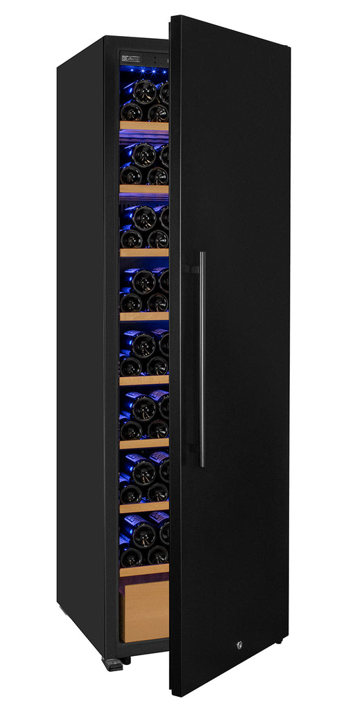 Allavino 185 Bottle Single Zone Wine Vault with Solid Black Right Hinge Door - KWR-8185-1SDR