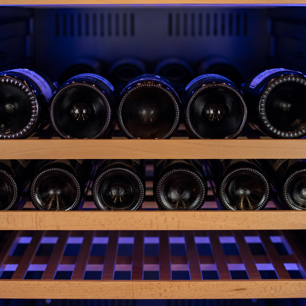 Allavino 185 Bottle Single Zone Wine Vault with Solid Black Right Hinge Door - KWR-8185-1SDR