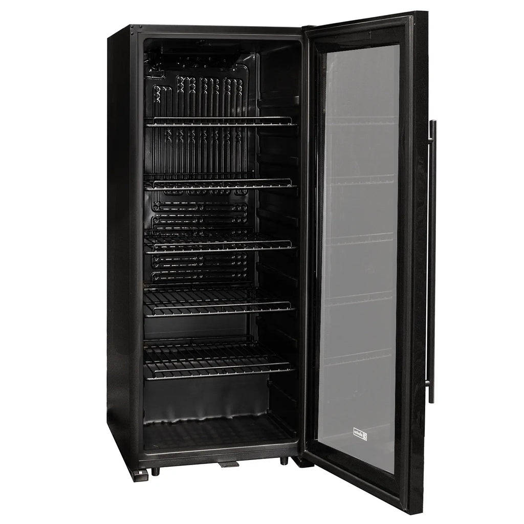 Allavino Contemporary 102 Bottle Single Zone Freestanding Wine Refrigerator with Black Glass Door - KWR102S-1BGR