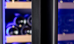Allavino 248 Bottle Single Zone Freestanding Wine Refrigerator with Display Shelving and Black Glass Door - Right Hinge - KWR248S-1BGR