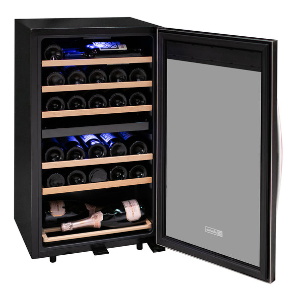 Allavino Cascina Series 28 Bottle Dual Zone Freestanding Wine Cooler Refrigerator with Stainless Steel Door - KWR28D-2SR