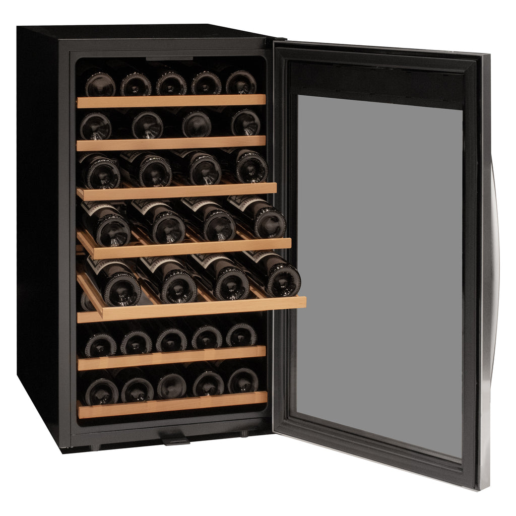 Allavino Cascina Series 50 Bottle Single Zone Freestanding Wine Cooler Refrigerator with Stainless Steel Door - KWR50S-1SR