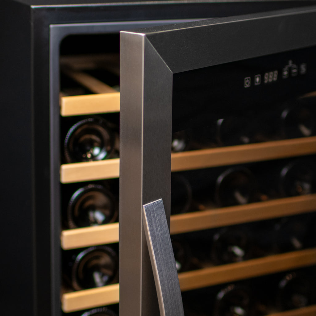 Allavino Cascina Series 55 Bottle Single Zone Freestanding Wine Refrigerator Cooler with Stainless Steel Door - KWR55S-1SR