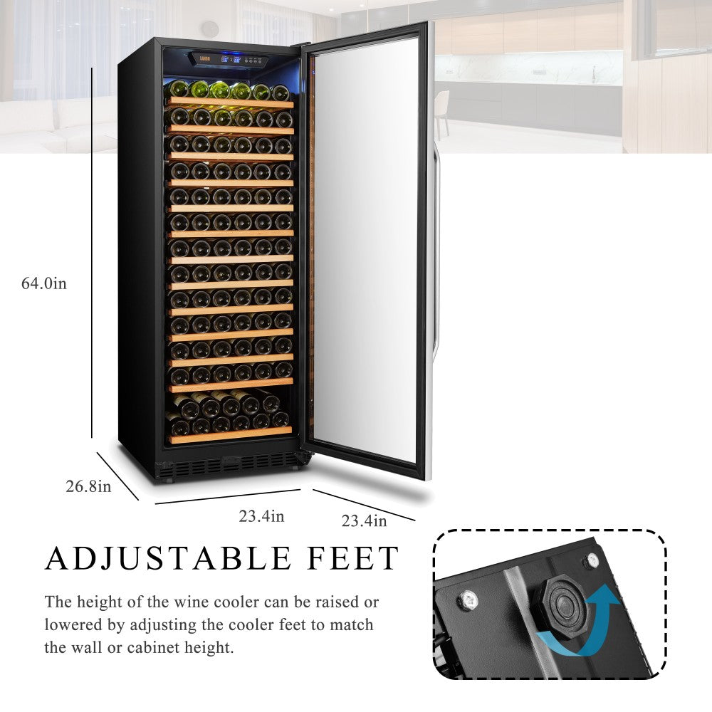 Lanbo 149 Bottle Single Zone Wine Cooler - LW155S