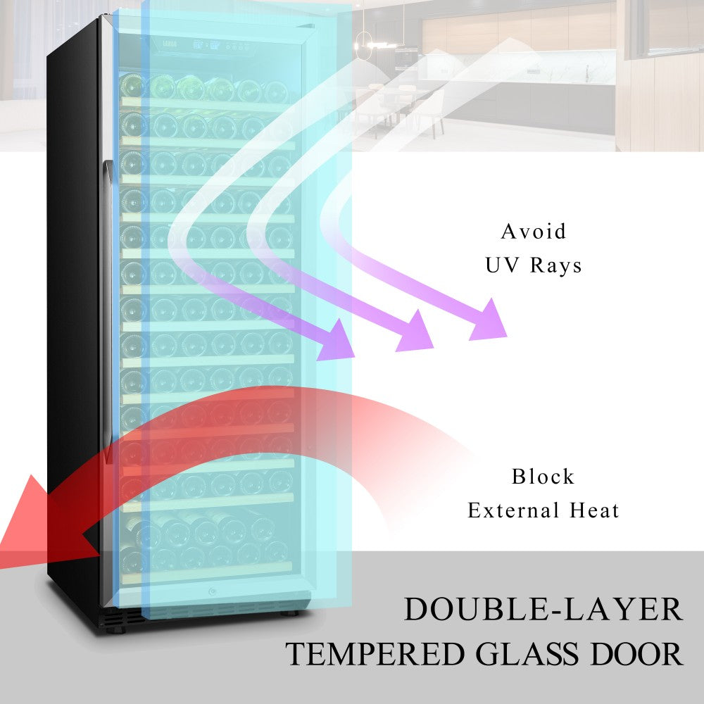 Lanbo 149 Bottle Single Zone Wine Cooler - LW155S