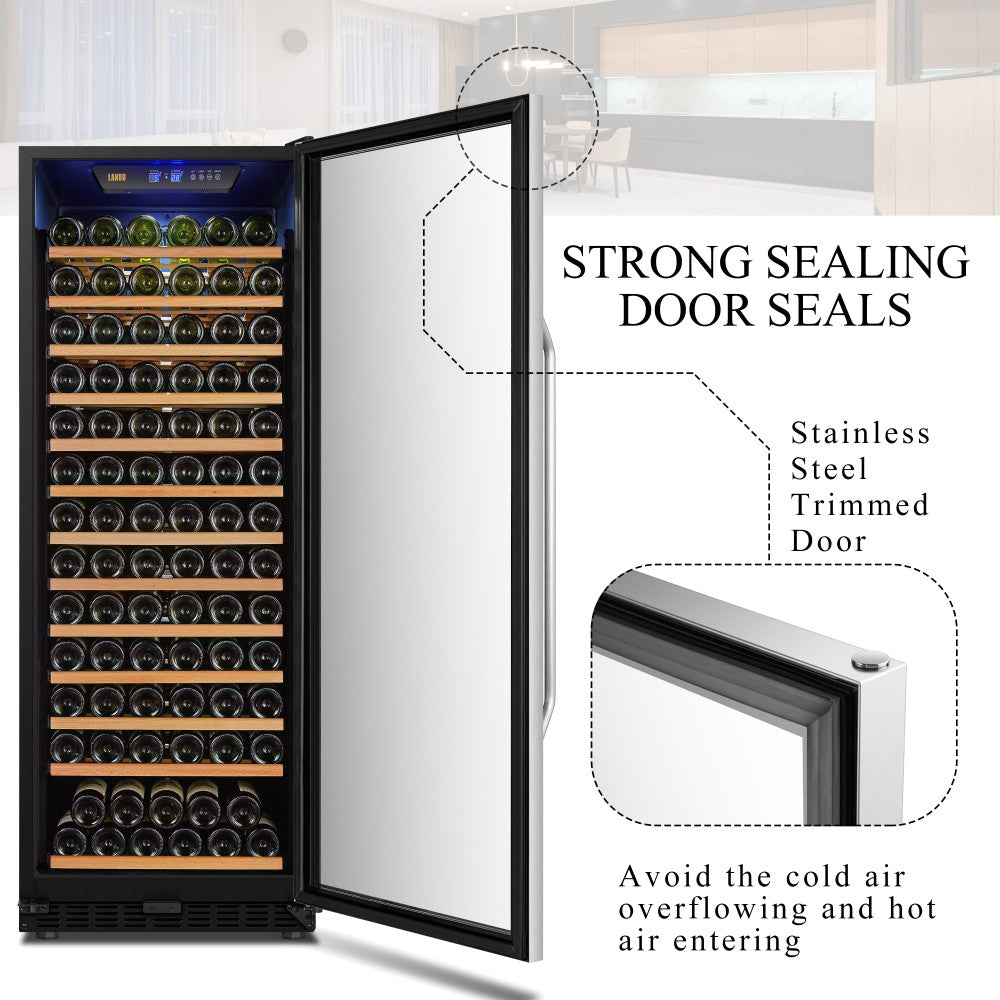 Lanbo 149 Bottle Single Zone Wine Cooler - LW155S